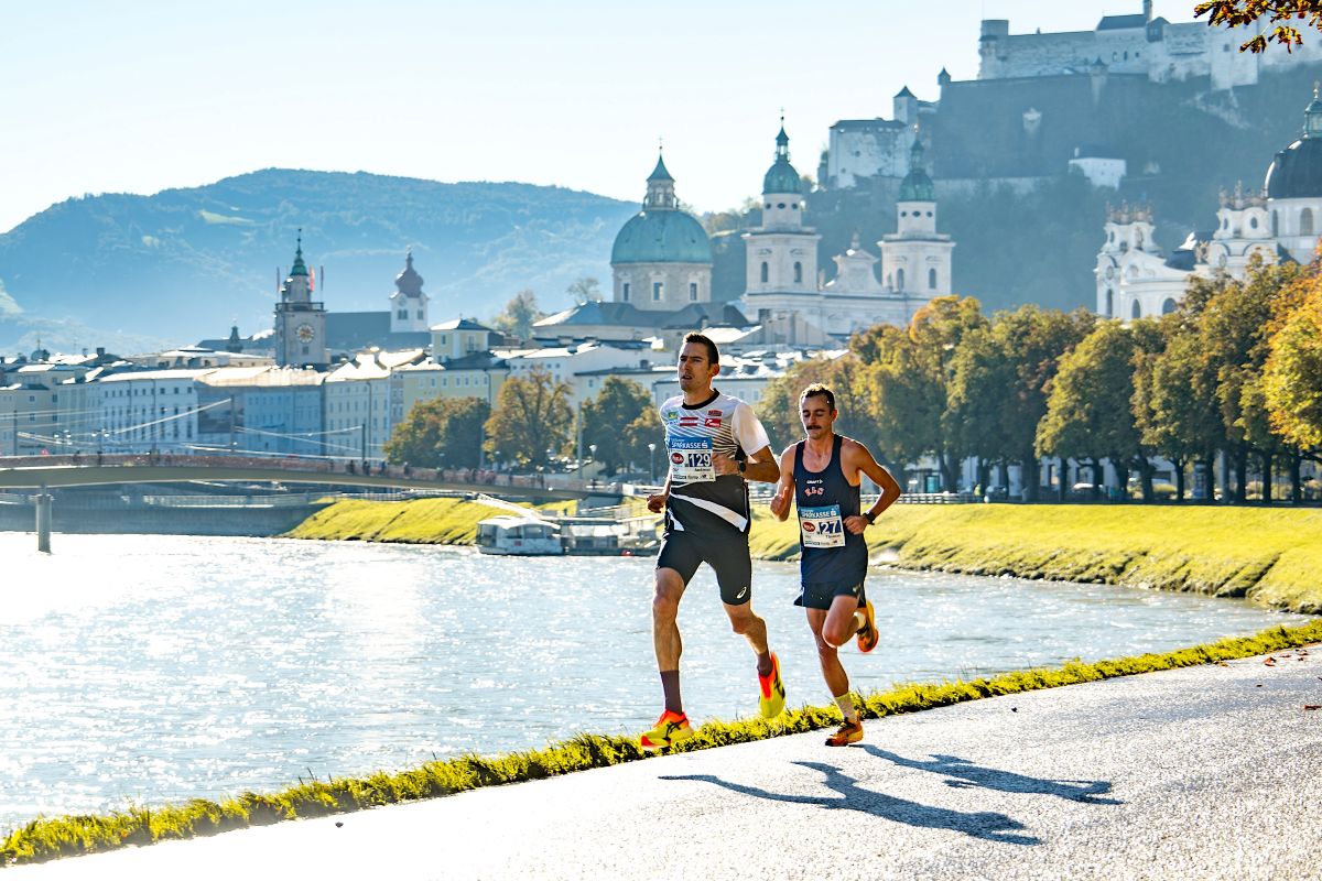Andreas Vojta beim Jedermannlauf vor der Stadt Salzburg