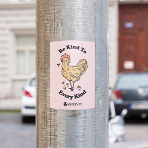 Vegan.at Sticker Be Kind To Every Kind