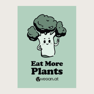Vegan.at Sticker Eat More Plants