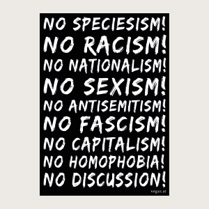 Vegan.at Sticker No Speciesism