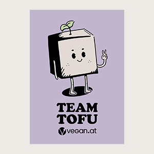 Vegan.at Sticker Tema Tofu