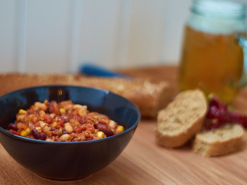 Chili con Grünkern | Vegane Gesellschaft Österreich